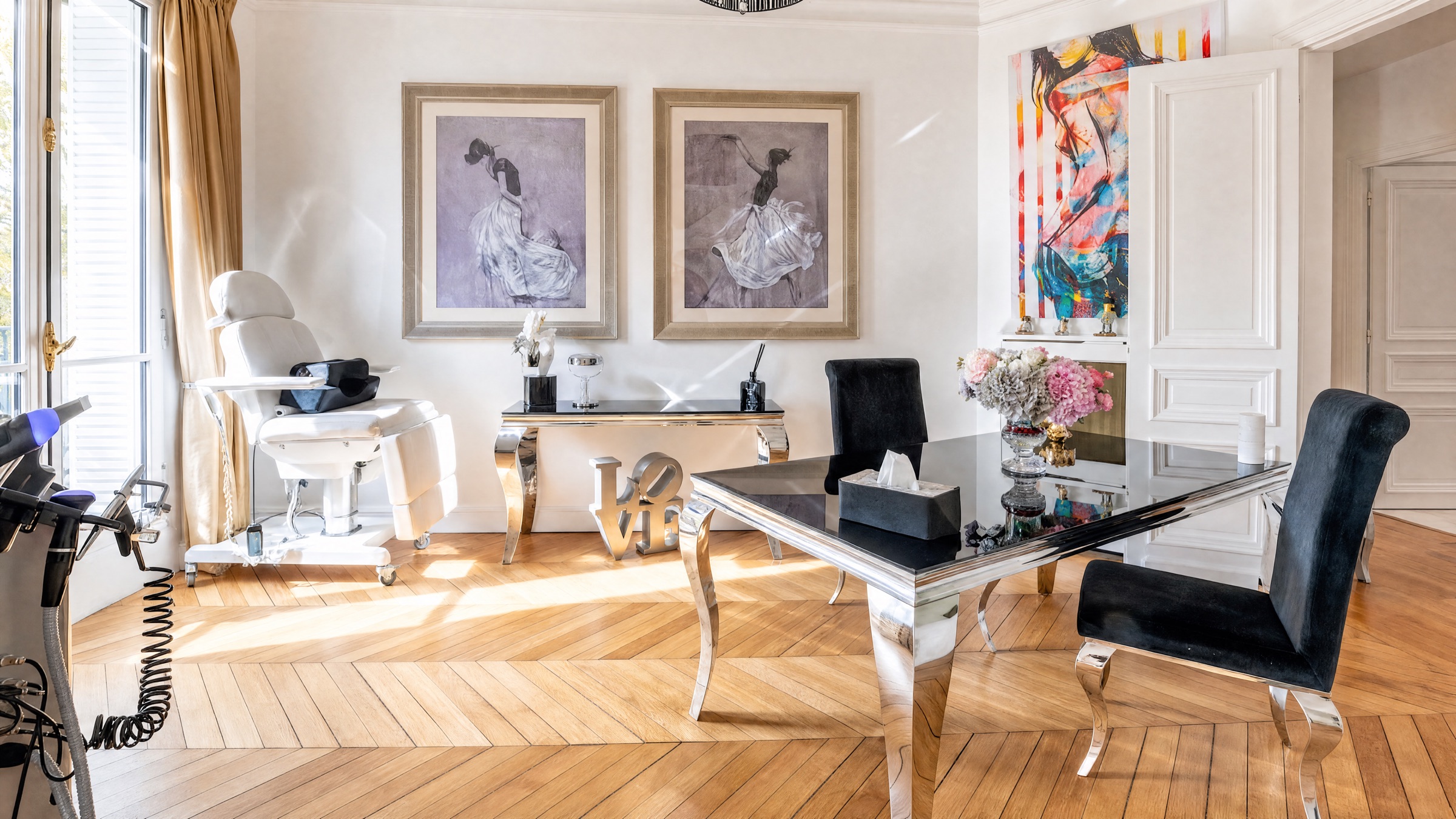 Le cabinet Prestige Skin à Trocadéro, vue intérieure